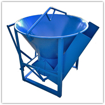 cubo descarga doble vertido para exportacion